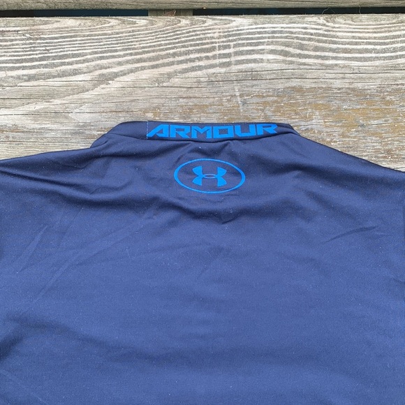 Under Armour Men's UA Beast Shark Compression Shirt, Midnight Navy - Picture 7 of 7